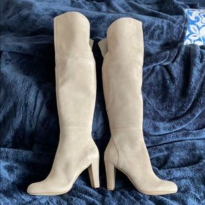 White House Black Market suede over-the-knee boot